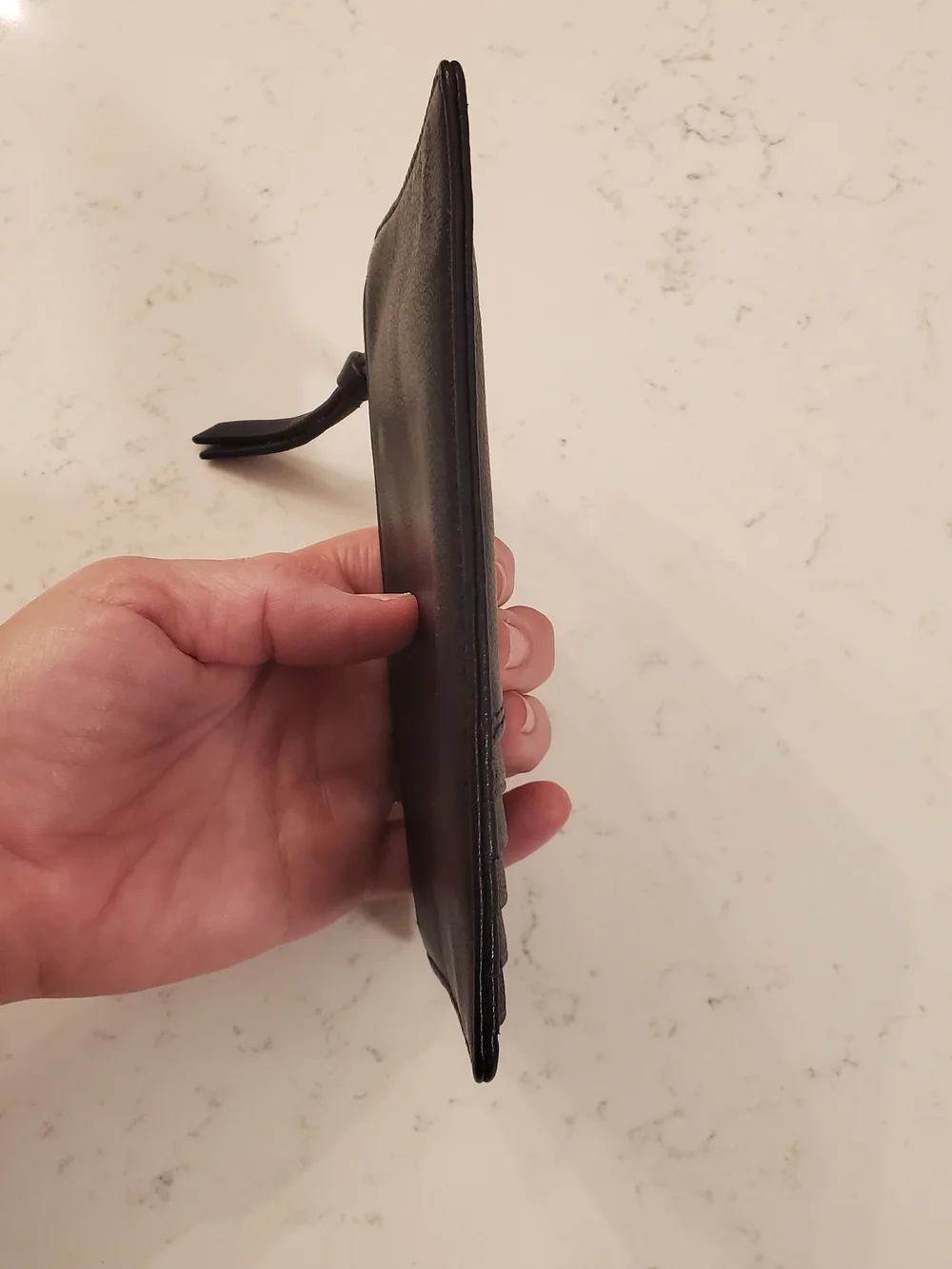 Lucky Brand Black Leather Card Holder